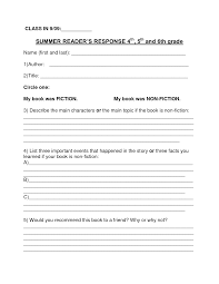  th Grade Book Report Printables   Printable Book Report Forms Book Report  Outline Form for Older
