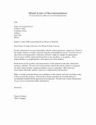 Sample Recommendation Letter For A Colleague Going For