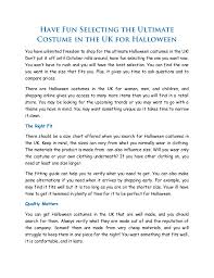 Have Fun Selecting The Ultimate Costume In The Uk For Halloween