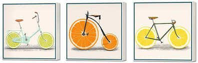 artbones lemon bike bicycle picture