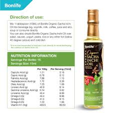 organic sacha inchi oil 250ml bonlife