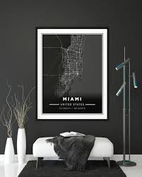 Miami City Map High Quality Printable