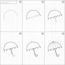 Send these lines all the way across the page. Random Things To Draw How To Draw An Umbrella Easy Drawings Doodle Drawings