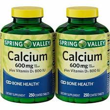 Should seniors take calcium supplements? Spring Valley Calcium Supplement With Vitamin D Twinpack 600mg 500 Count For Sale Online Ebay