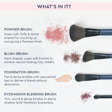 gubb makeup brush set 8 makeup brushes