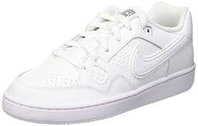 Nike Boys Son Of Force Low Gs Basketball Shoes White White White 615153 109