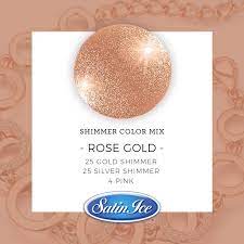 Rose Gold A Satin Ice Shimmer Color