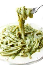 Vegan Creamy Pesto Pasta gambar png