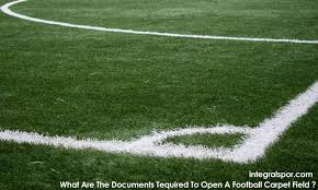 open a football carpet field