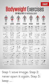 Chart Bodyweight Exercises By Neila Rey O Neilareycom Abs