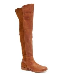 Mtng Tan Elinor Leather Over The Knee Boot Women Zulily