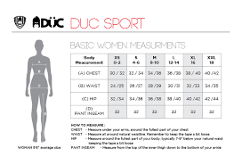 Duc Tennis Apparel Womens Size Chart Doittennis