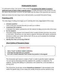 short persuasive essay 6 exles