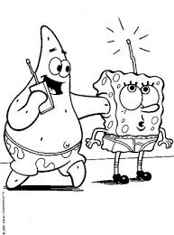 Roll out the crayons and get to work filling in spongebob, patrick, plankton, gary, and the rest of the waterlogged gang and their feast of turkey, burgers, punch. Spongebob Squarepants Coloring Page Sponge Bob And Patrick Radio All Kids Network