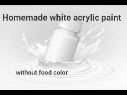 Homemade White Acrylic Paint How To