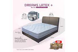 dreams latex 10 bed set 8000