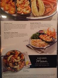 index of data restaurant red lobster