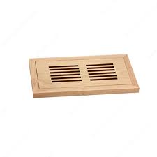 flush mount floor register wood