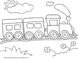 Mewarnai gmabar kereta api (thomas&friends). Gambar Mewarnai Kereta Api Untuk Anak Paud Dan Tk Buku Mewarnai Warna Gambar