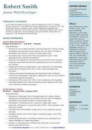 junior web developer resume sles