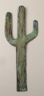 Cactus Wall Hanging 19 5x8 Copper