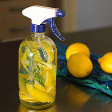 rosemary lemon natural cleaning spray
