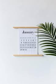 Diy Calendar Wall Stand Free A4 A3