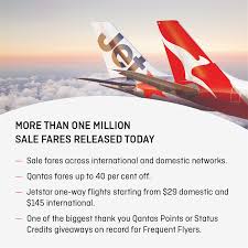 qantas gifts points or status credits