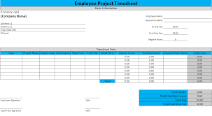 project timesheet template free