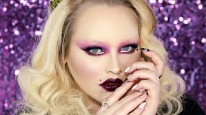 purple flapper makeup tutorial