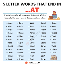 55 exles of 5 letter words that end