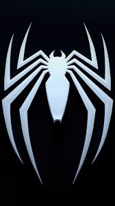 spider man 2 black logo 4k phone