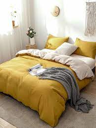Solid Bedding Set Without Filler Bed