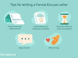 Formal letters may be written to an individual or to an organisation. Sample Absent Excuse Letters For Missing Work