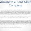 Grimshaw V. Ford Motor Company