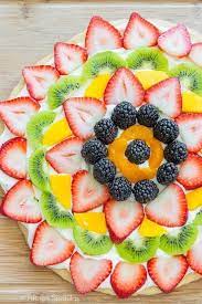 Fruit Pizza Recipe With Marshmallow Fluff gambar png