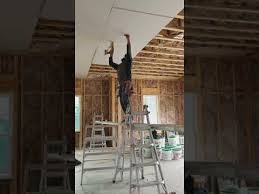 Hanging 4x12 5 8 Drywall On Ceiling By