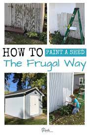 How To Paint A Shed The Frugal Way