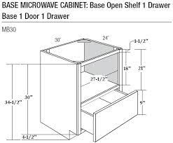 stock base microwave cabinet specs