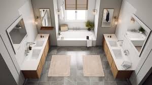 clever jack and jill bathroom layout