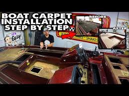 boat carpet installation easy diy