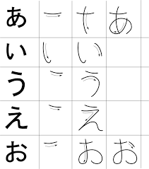 File Hiragana Strokes Vowels Png Wikimedia Commons