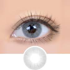 Buy EyeCandys Glossy Vista Silver Color Contact Lenses | EyeCandys