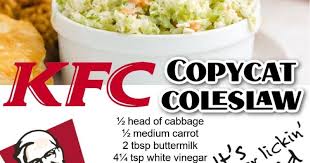 kfc style coleslaw recipes