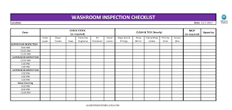 Gratis Toilet Cleaning Checklist Excel