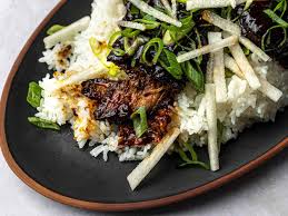 short ribs with green onion and pear recipe