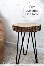 Easy Diy Live Edge End Table With