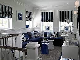 navy blue sofas for a trendy living room