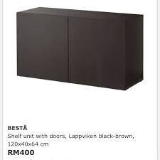 Ikea Besta Shelf With Glass Top Panel