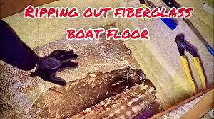 repairing rotted boat floor part 1